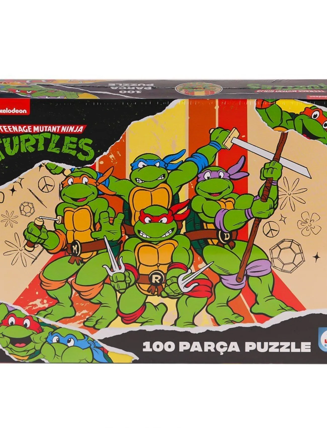 NK0050 Ninja Kaplumbağalar 100 Parça Puzzle -Laçokids