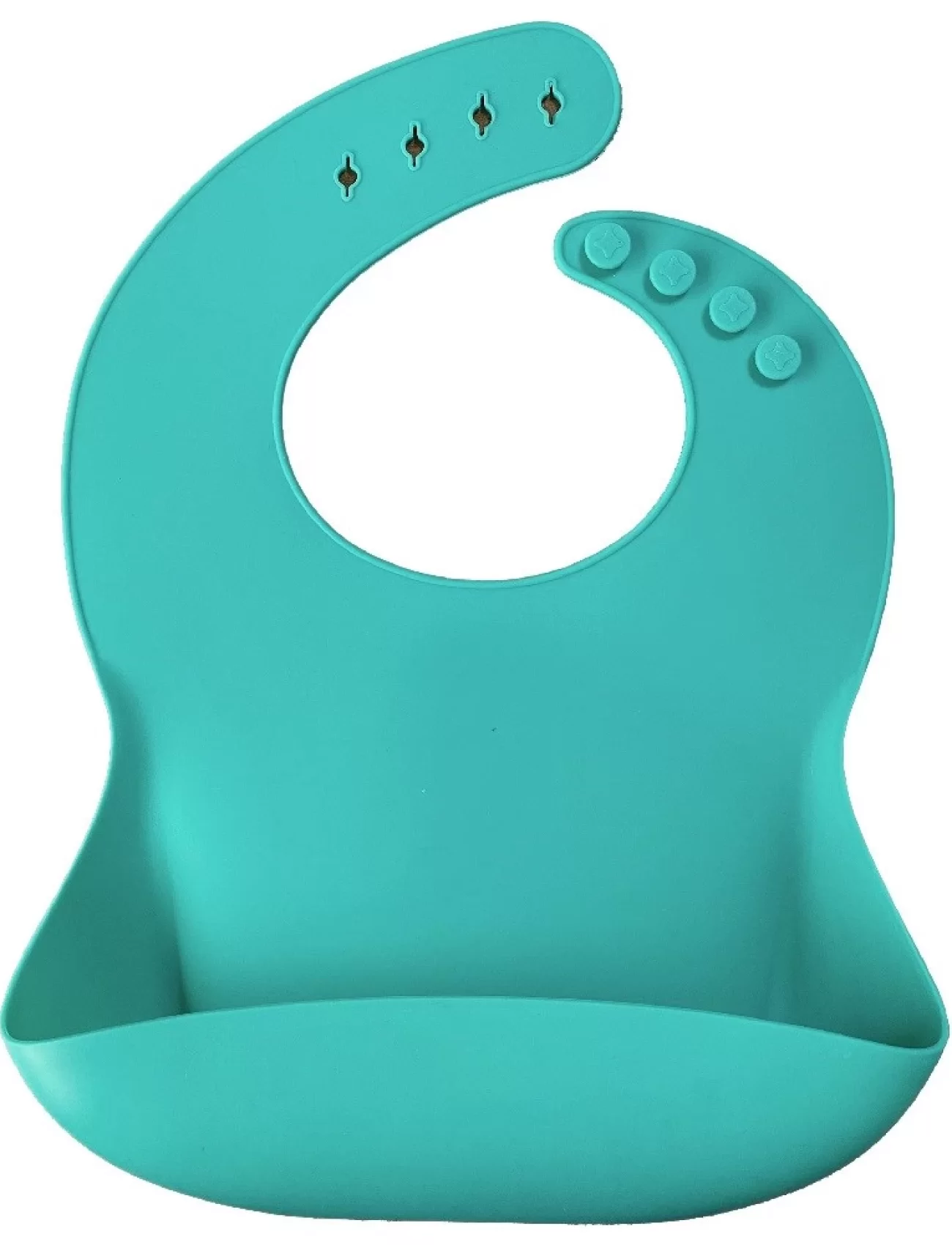 OiOi Basics Silikon Mama Önlüğü Aqua Green