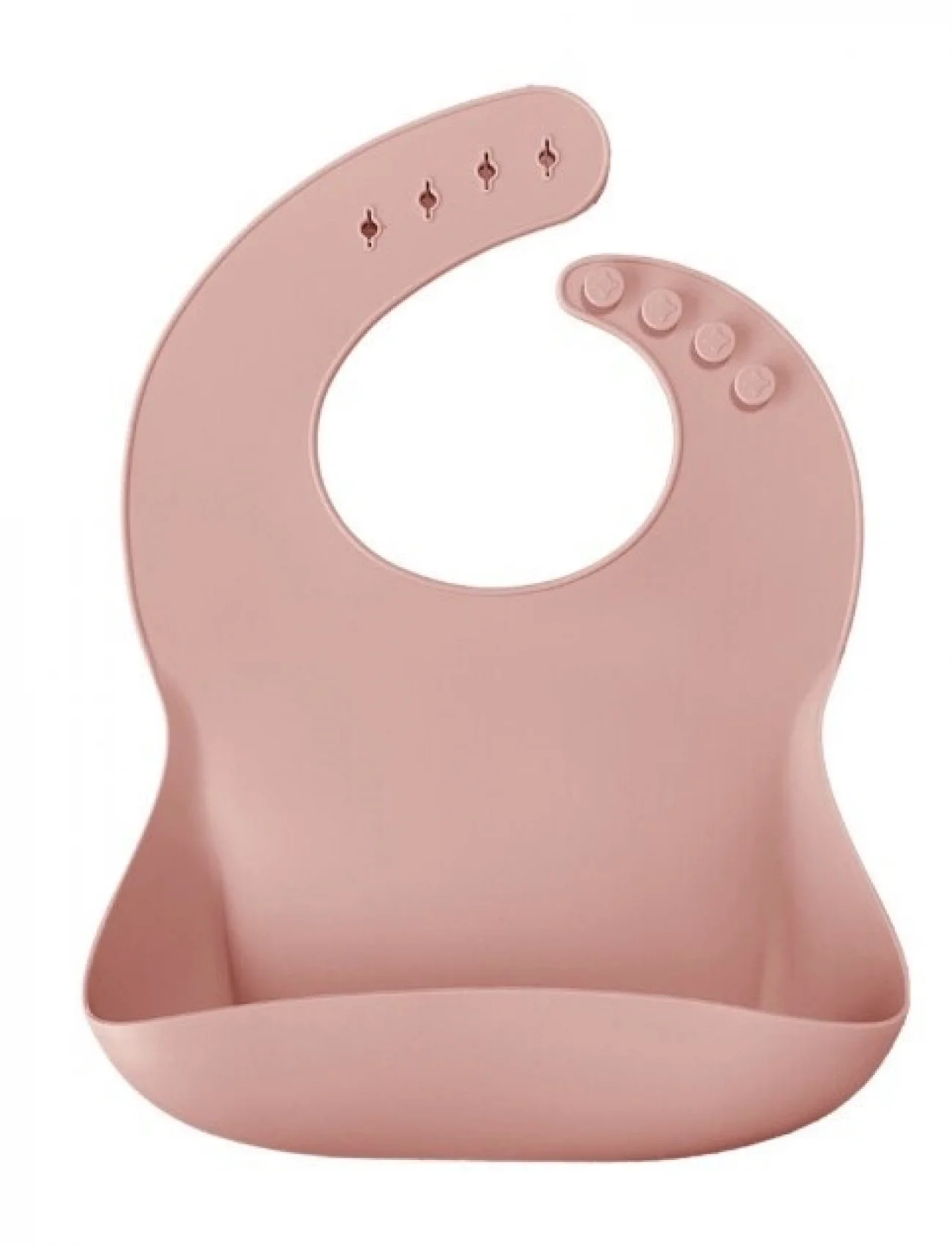 Oioi Basics Silikon Mama Önlüğü Pinky Pink