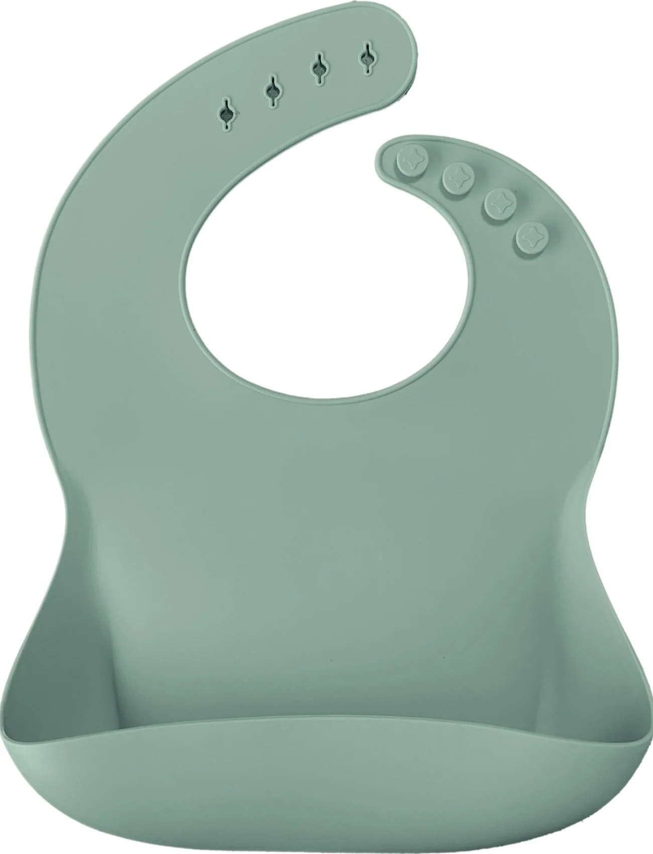 Oioi Basics Silikon Mama Önlüğü River Green