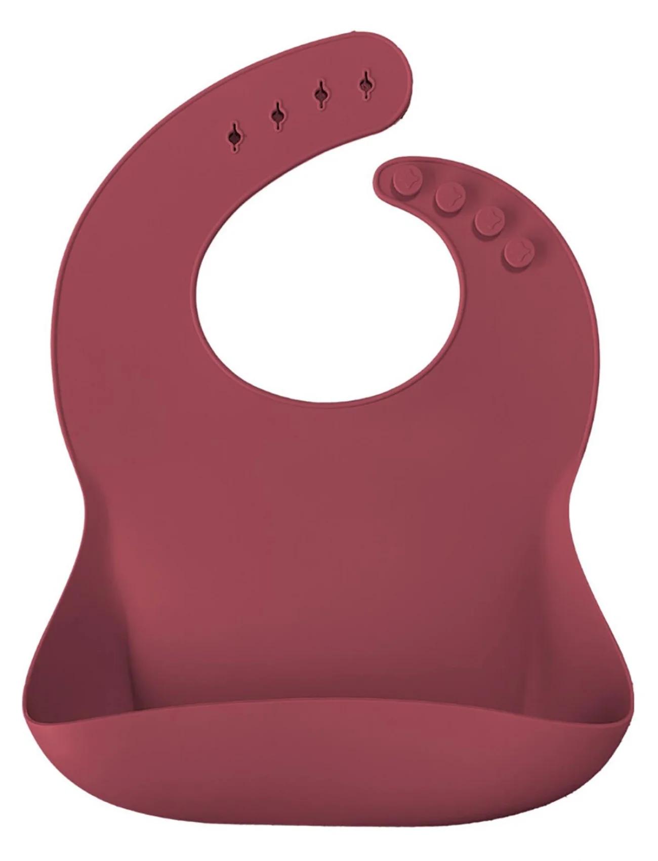 Oioi Basics Silikon Mama Önlüğü Velvet Rose
