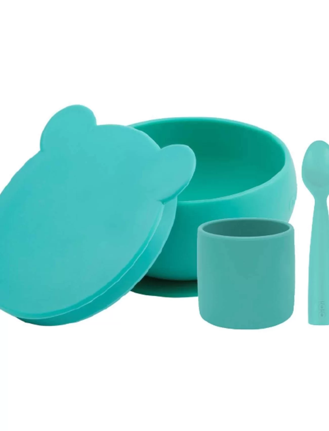 Oioi Blw I Silikon Beslenme Seti 3lü (kaseli) Aqua Green
