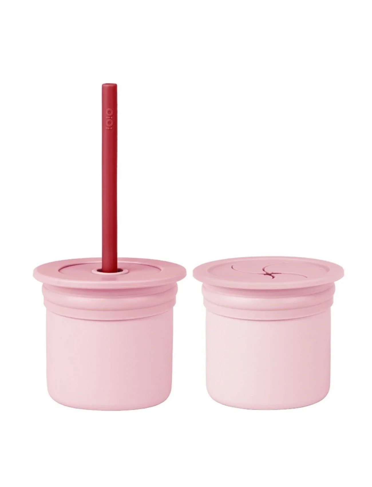 Oioi Ham+hüp Pipetli Silikon Bardak Seti Pinky Pink / Velvet Rose