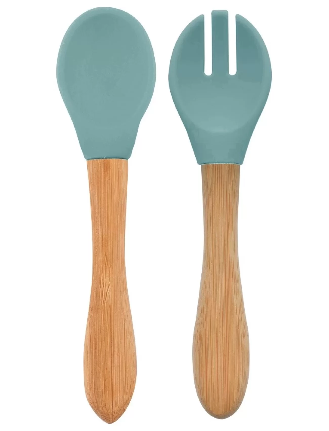 OiOi Mama Kaşığı ve Çatal Seti Aqua Green