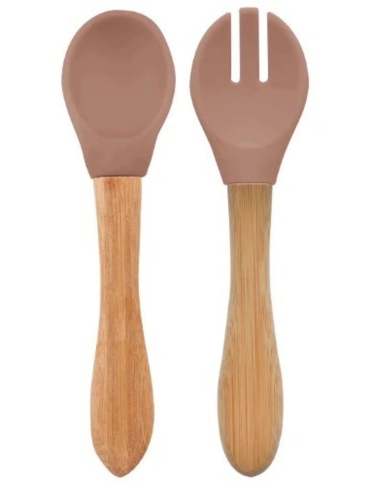 Oioi Mama Kaşığı Ve Çatal Seti Woody Brown