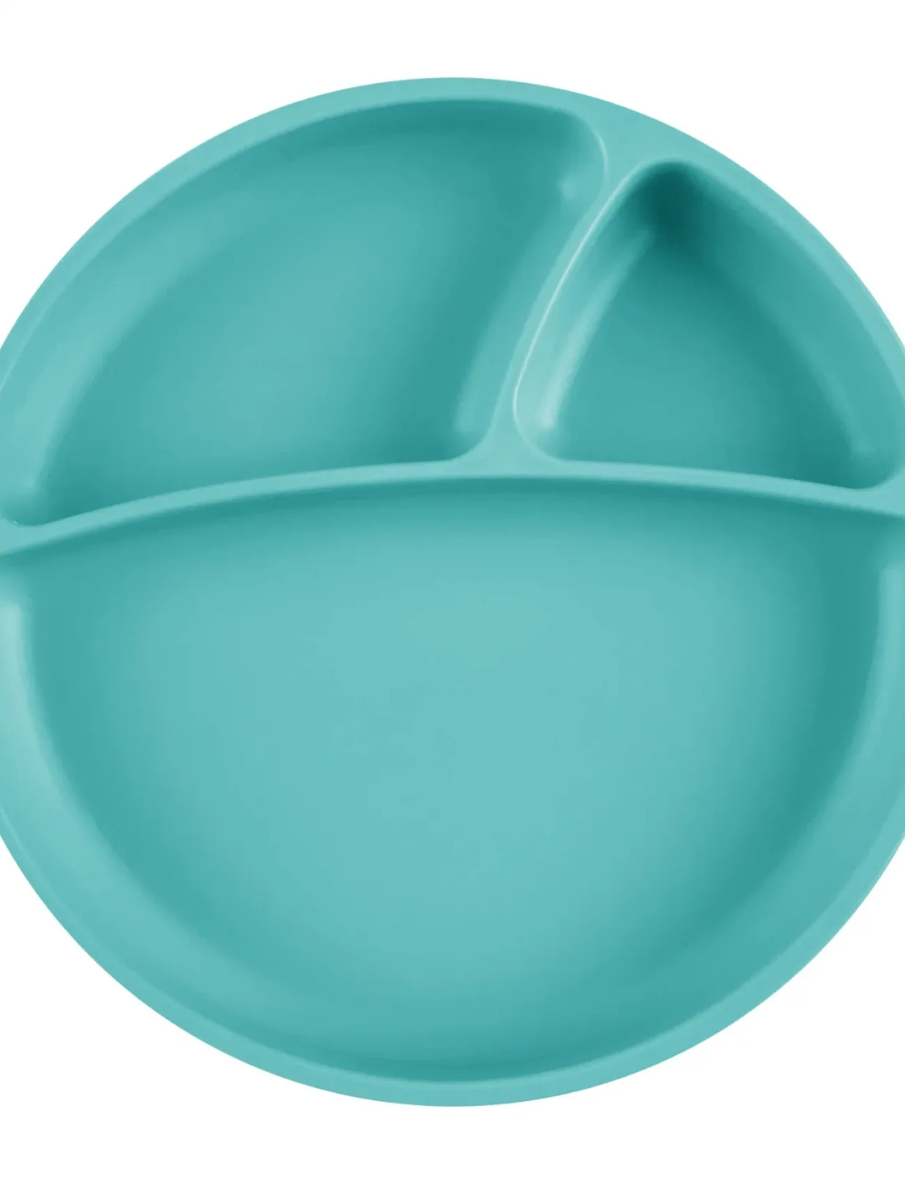 Oioi Porsiyon Vakum Tabanlı Silikon Tabak Aqua Green