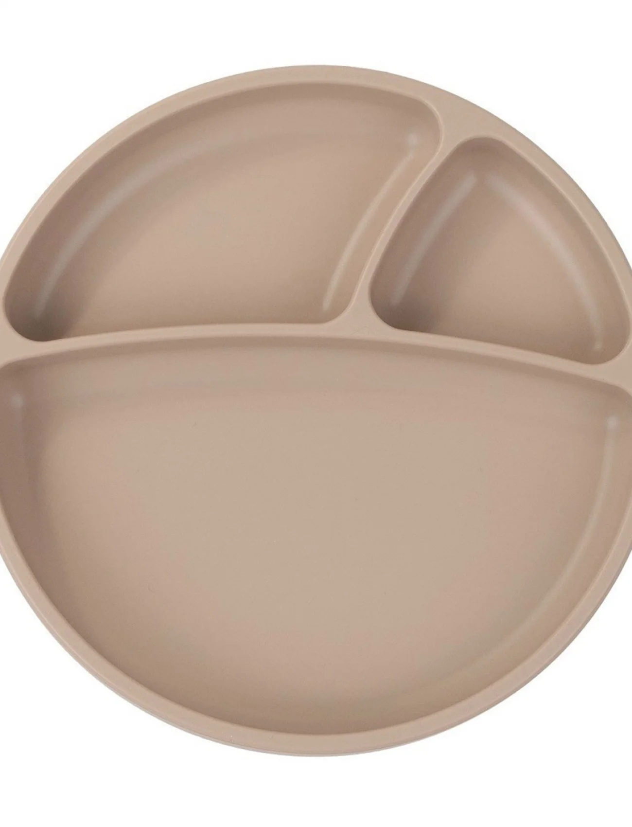 Oioi Porsiyon Vakum Tabanlı Silikon Tabak Bubble Beige