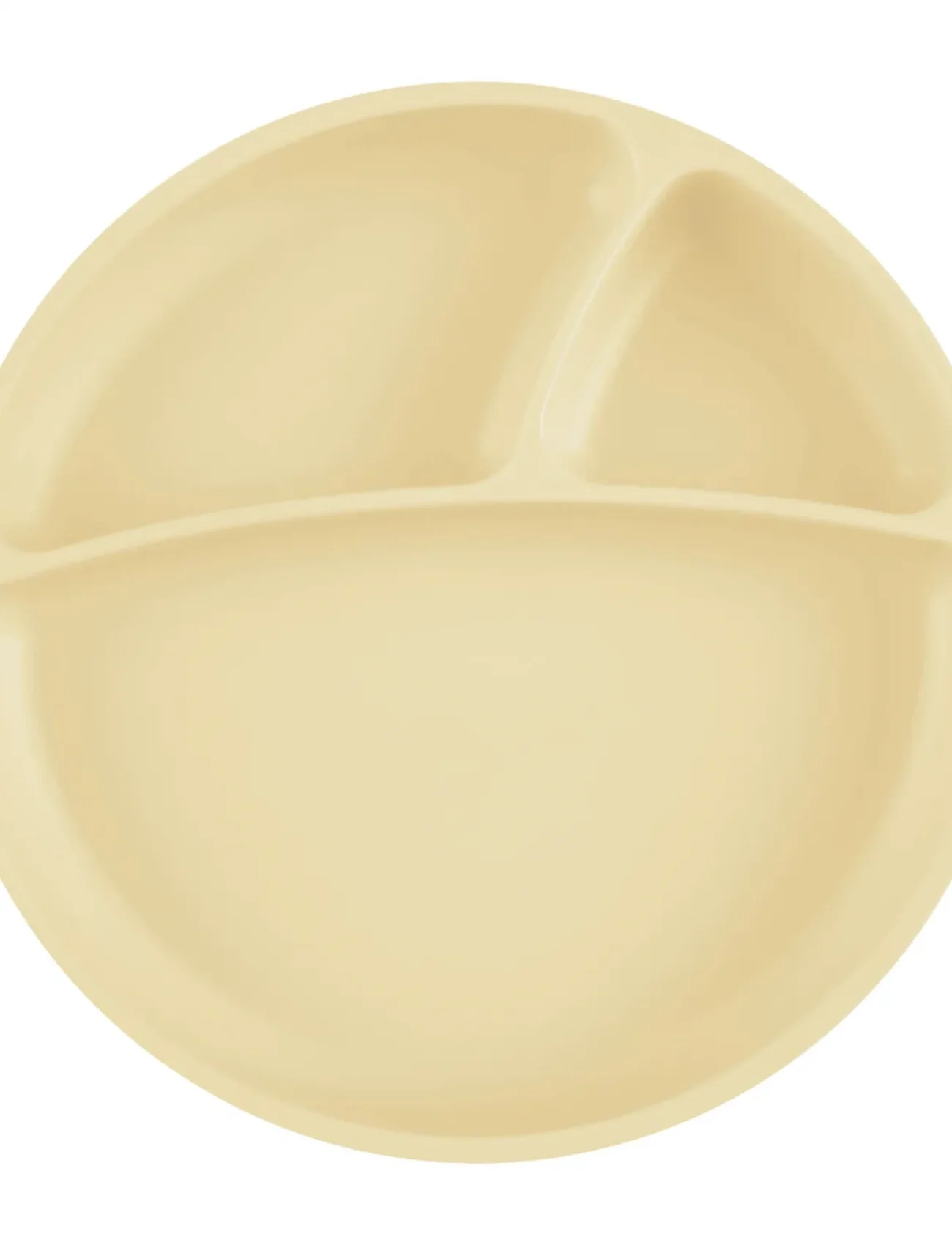 Oioi Porsiyon Vakum Tabanlı Silikon Tabak Mellow Yellow