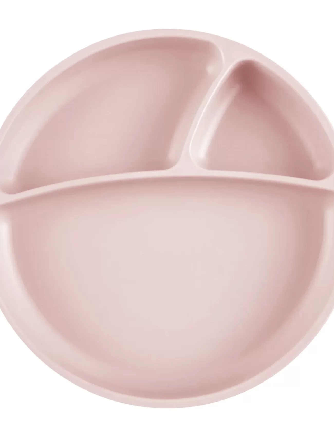 OiOi Porsiyon Vakum Tabanlı Silikon Tabak Pinky Pink