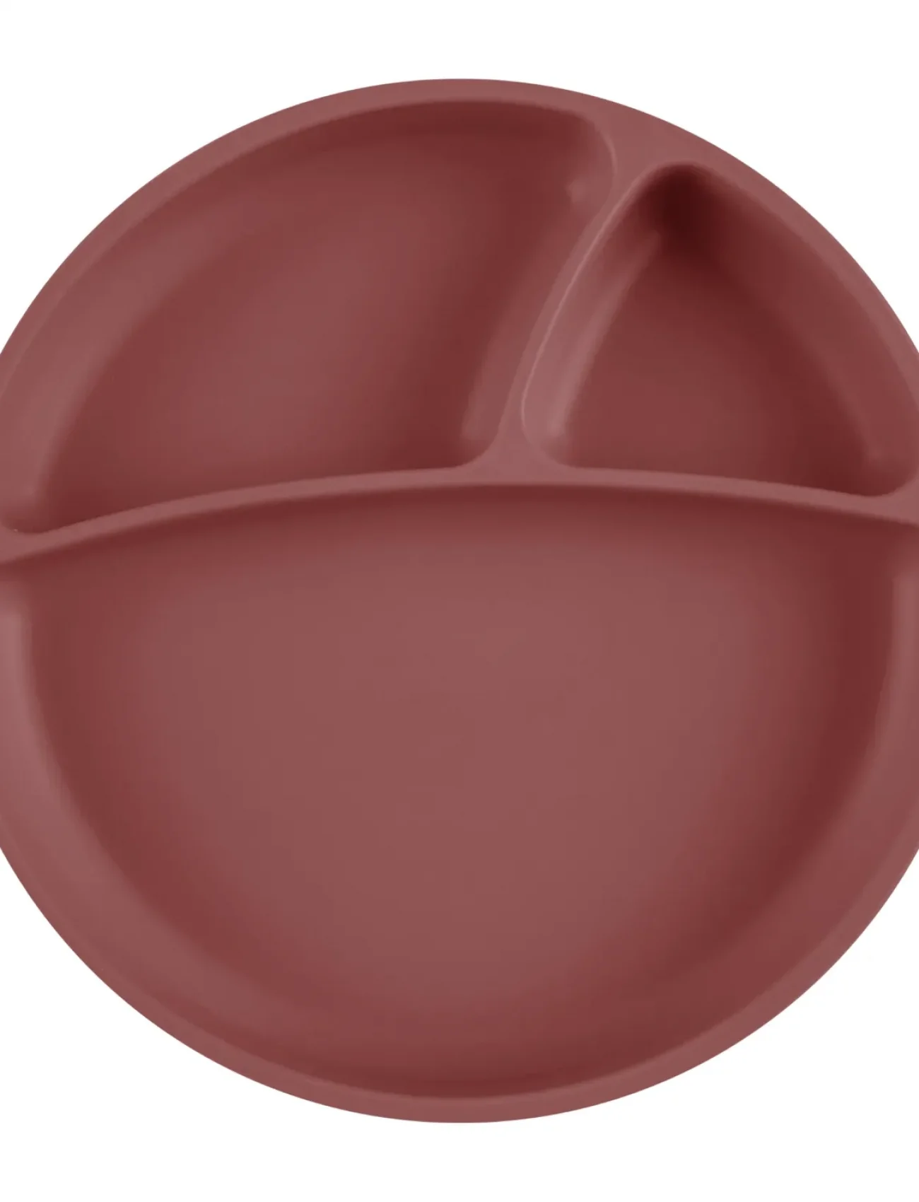 Oioi Porsiyon Vakum Tabanlı Silikon Tabak Velvet Rose