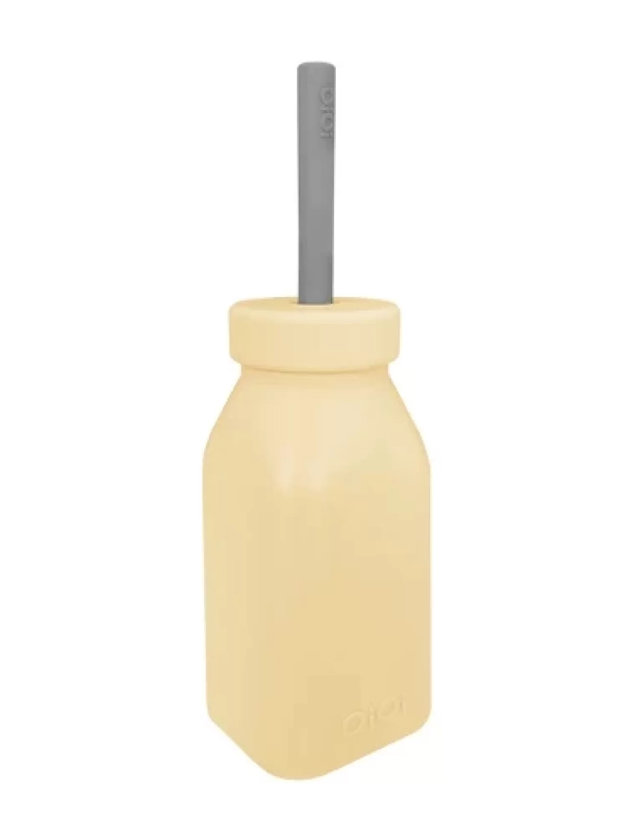 Oioi Şişe + Pipet 200ml Mellow Yellow / Powder Grey