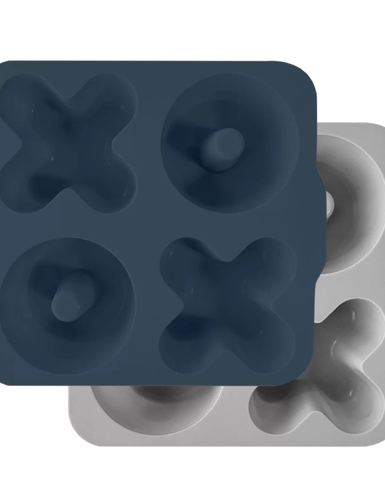 OiOi XOXO Silikon Kek Kalıbı Deep Blue / Powder Grey