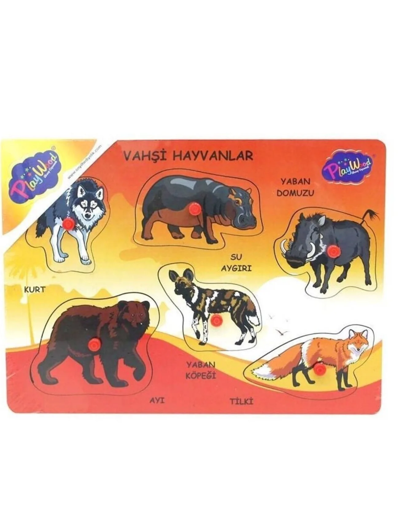 ONY-135-136-137 AHŞAP TUTMALI VAHŞİ HAYVANLAR