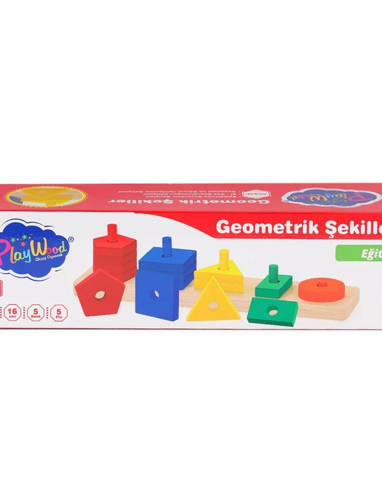 ONY-305 Ahşap Geometrik Şekiller -Onyıl Oyuncak
