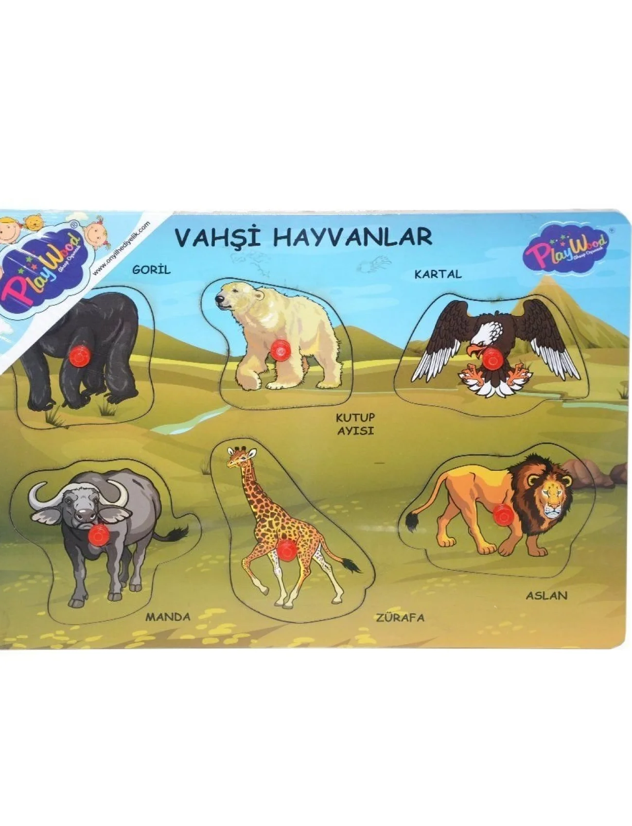 ONY-328 329 Onyıl, Ahşap Tutmalı Vahşi Hayvanlar