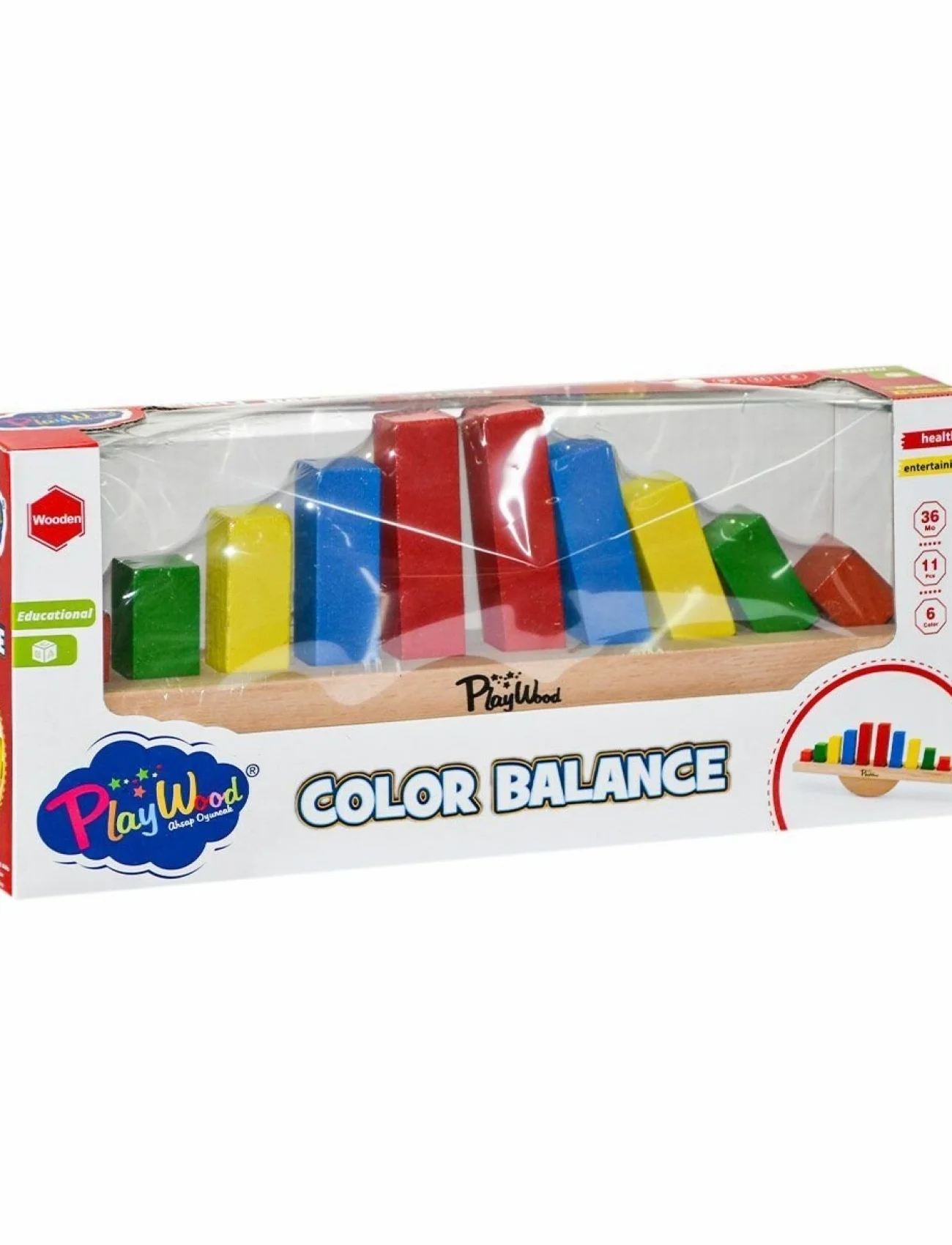 ONY-387 Ahşap Renkli Balans Oyunu -Onyıl