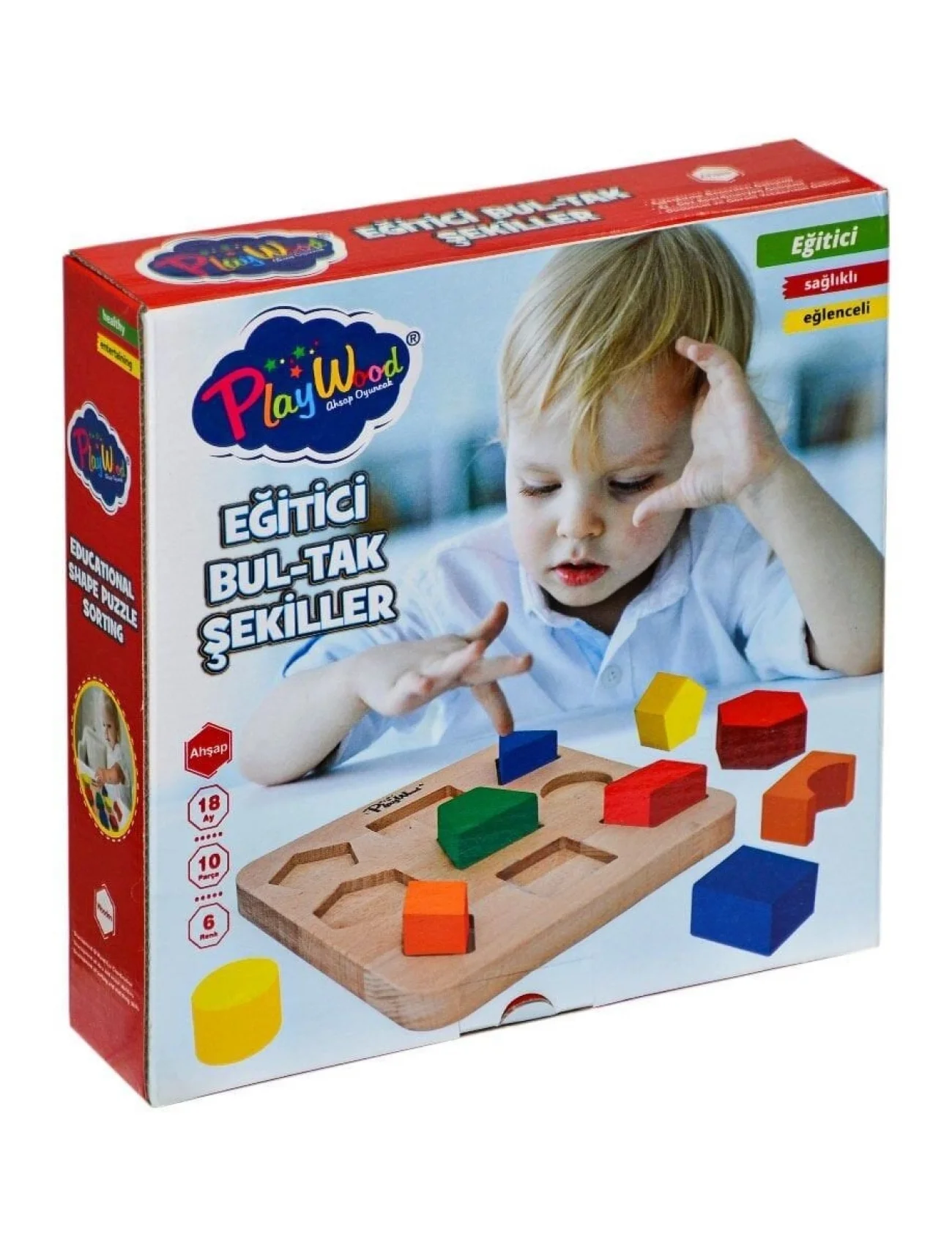 ONY-389 Ahşap Eğitici Bultak Şekiller PlayWood