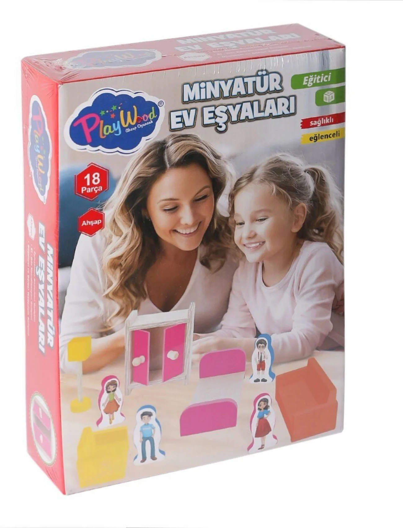 ONY-407 Ahşap Minyatür Ev Eşyaları -Onyıl Oyuncak