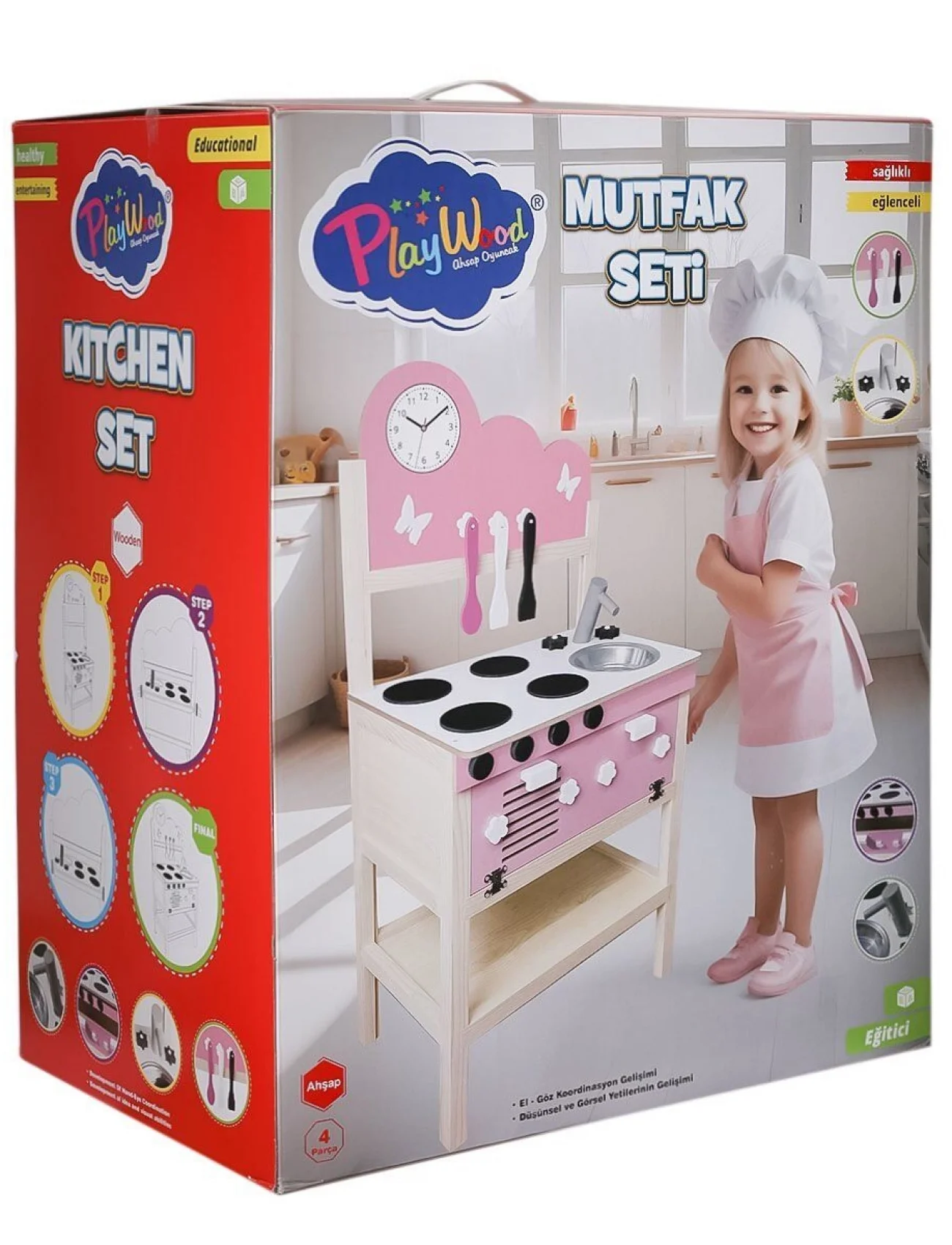 ONY-408 Ahşap Mutfak Seti -Onyıl Oyuncak
