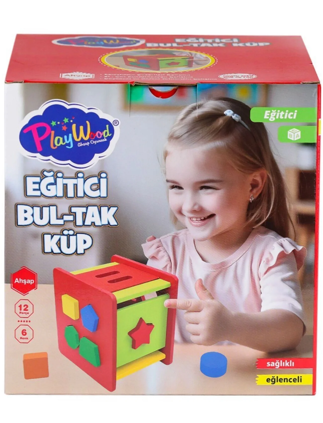 ONY-411 Ahşap Eğitici Bultak Küp -Onyıl Oyuncak