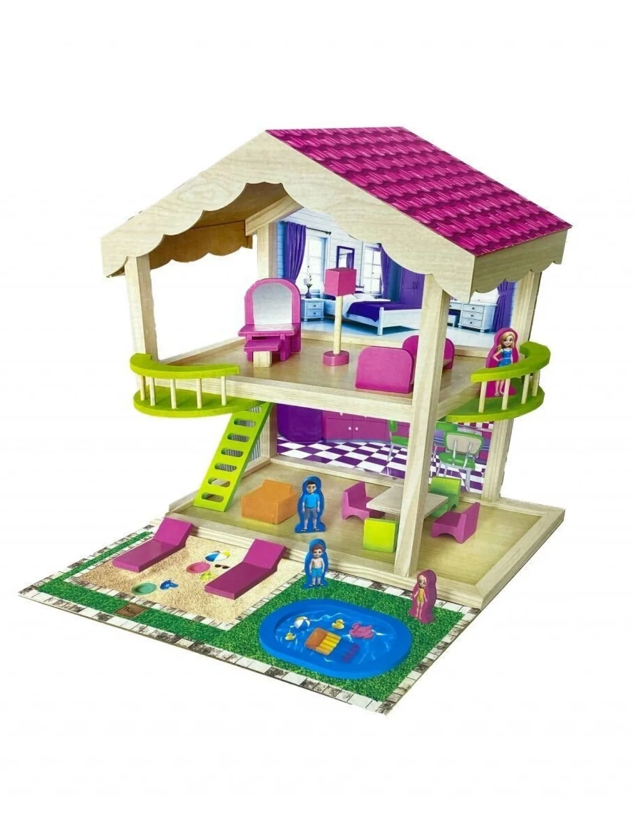 ONY-414 KUTUDA AHŞAP VİLLA SETİ