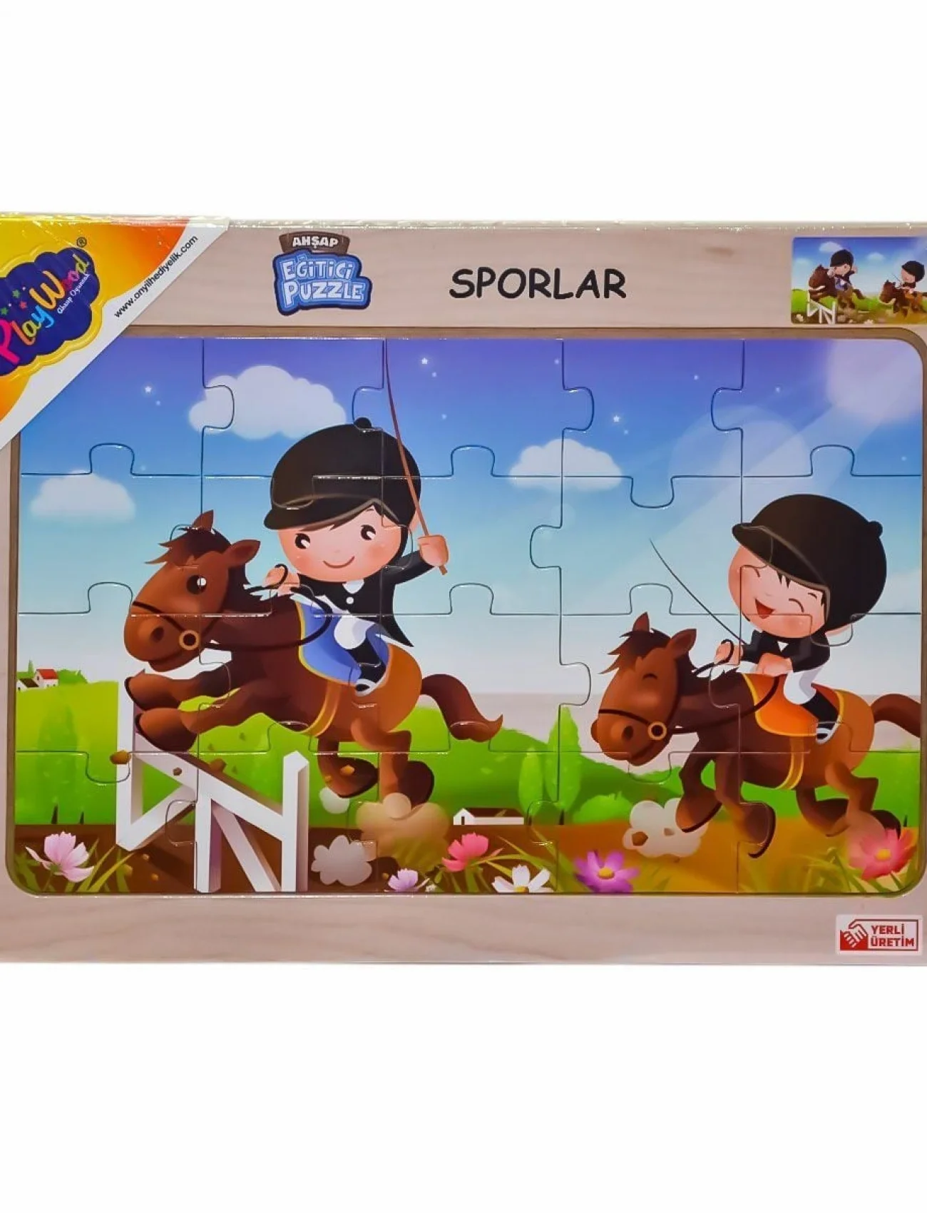 ONY-85-86-87-88 Ahşap Eğitici Puzzle Sporlar -Onyıl