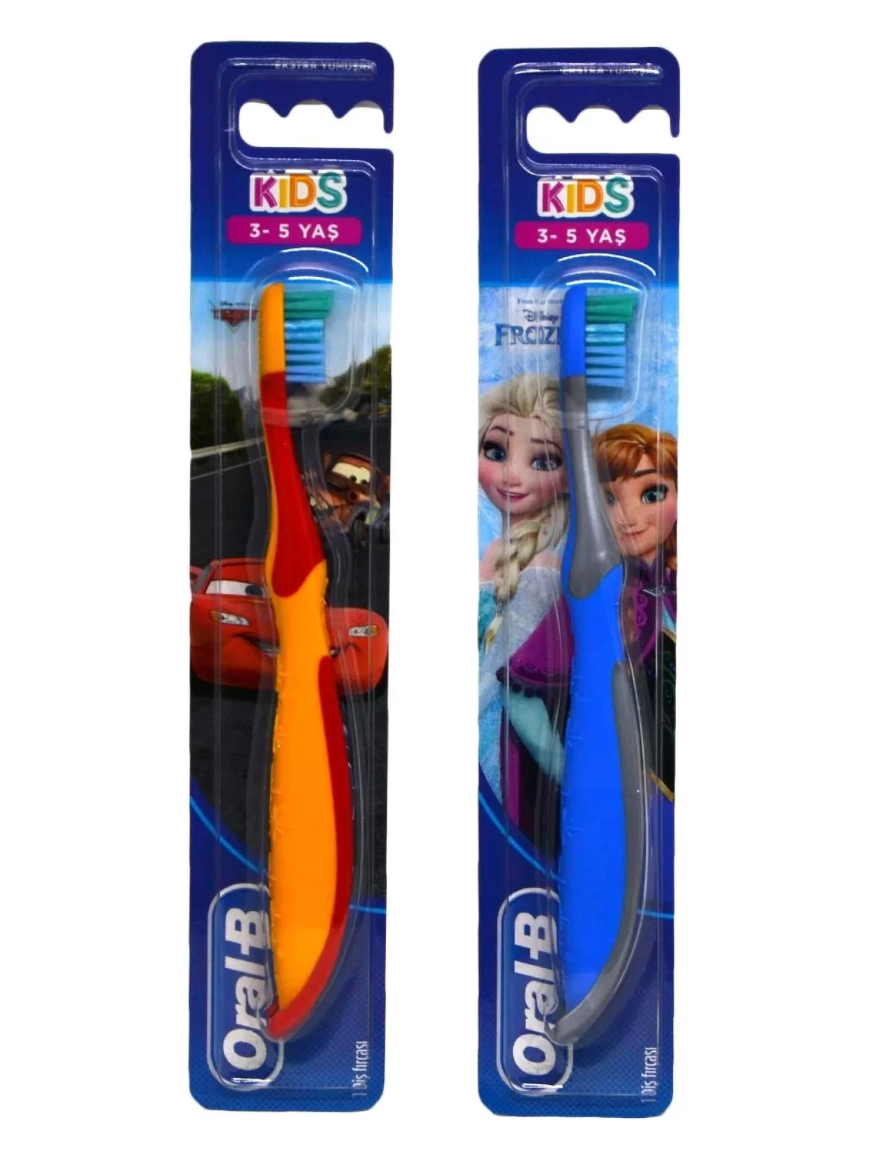 Oral-B Çocuk Diş Fırçası Frozen & Cars 3+ Yaş