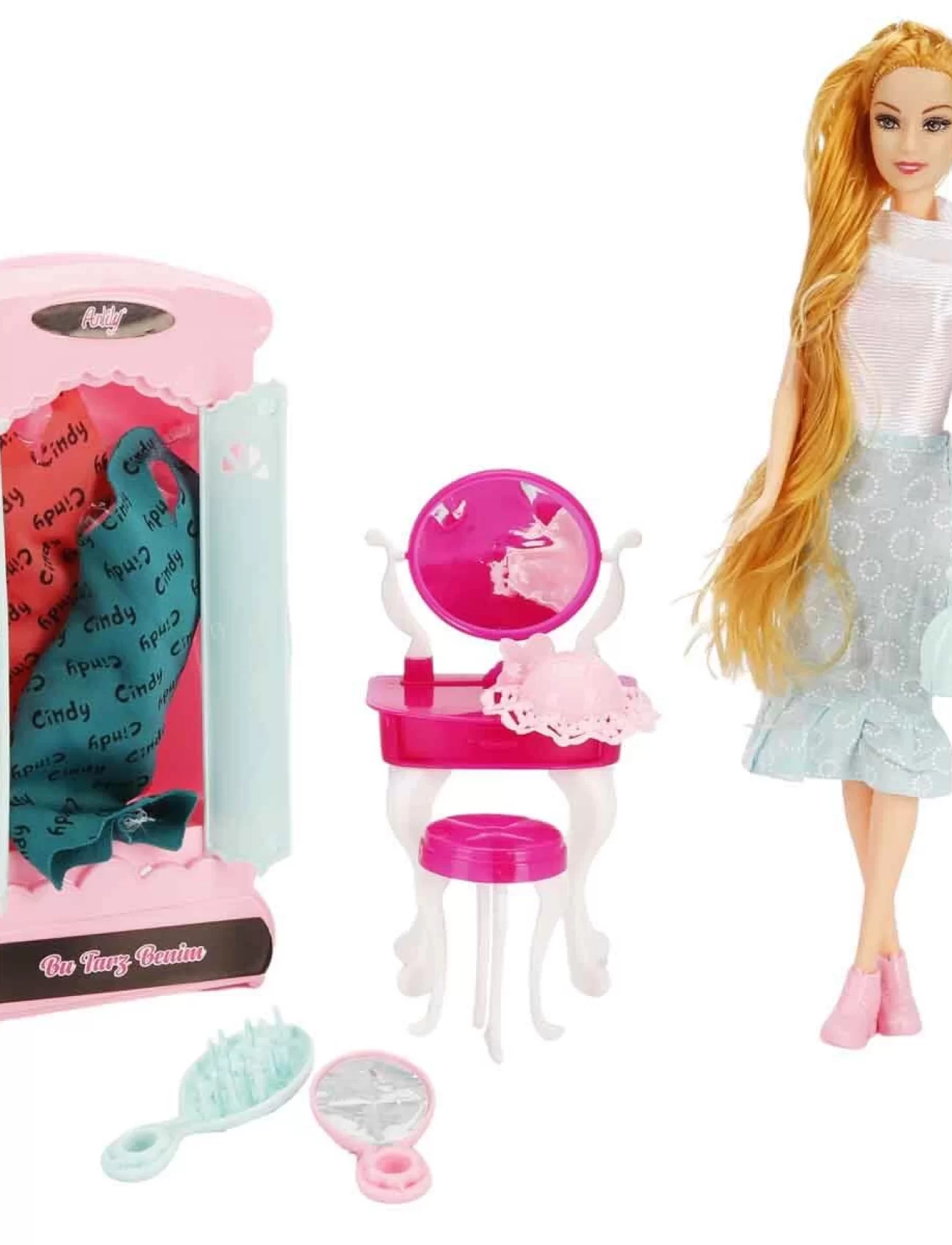 Oydaş Cindy Doll Dolaplı Makyaj Masalı Bebek