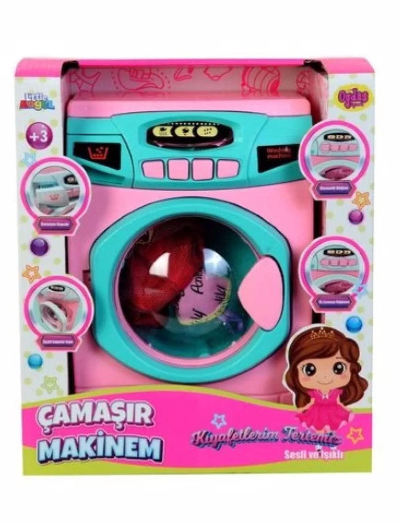 Oydaş Sesli Ve Işıklı Pilli Çamaşır Makinesi 2608