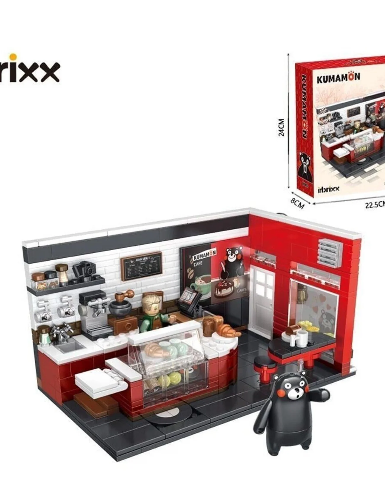 P880013 PANLOS KUMAMOTO AYISI KAFE 426 PARÇA BLOCK OYUNCAK