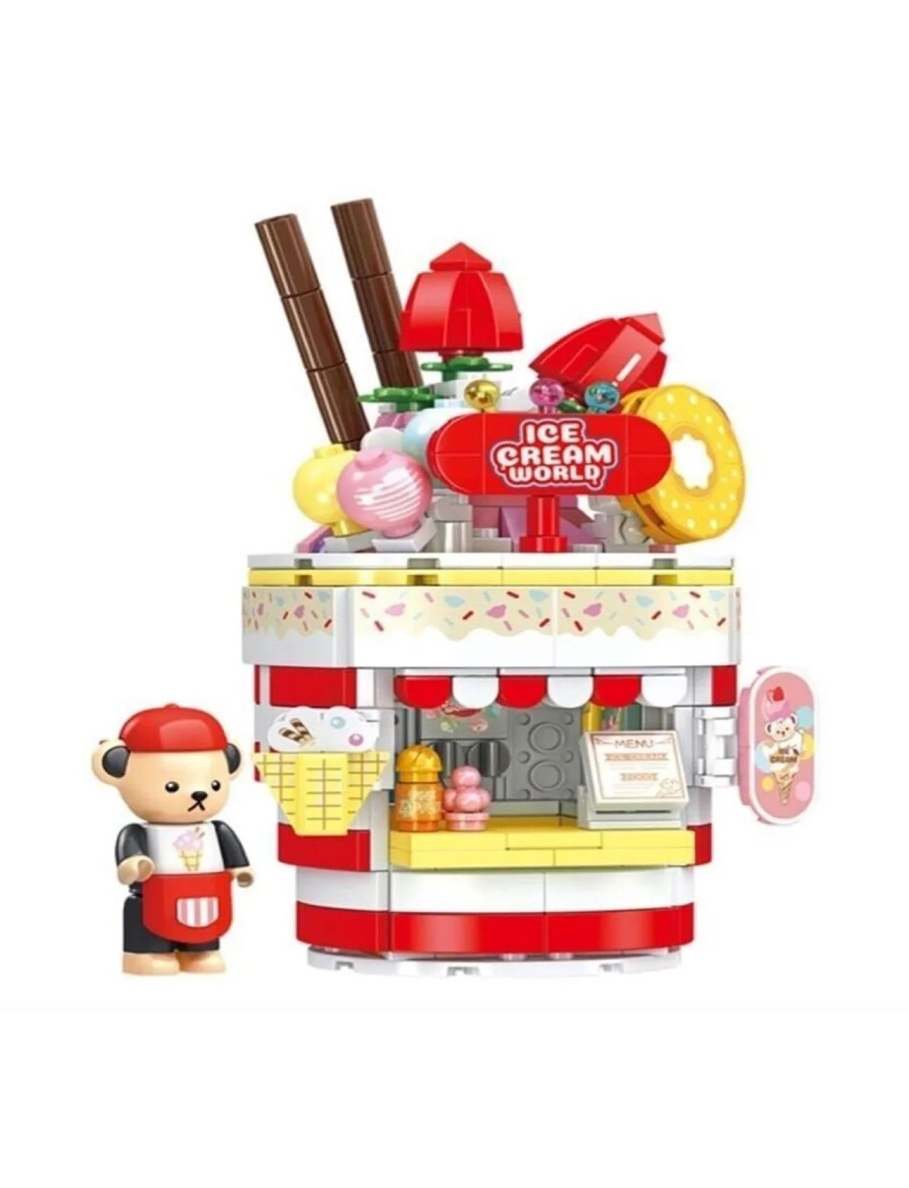 P881202 PANLOS TEDDY DONDURMA SALONU 369 PARÇA BLOCK OYUNCAK