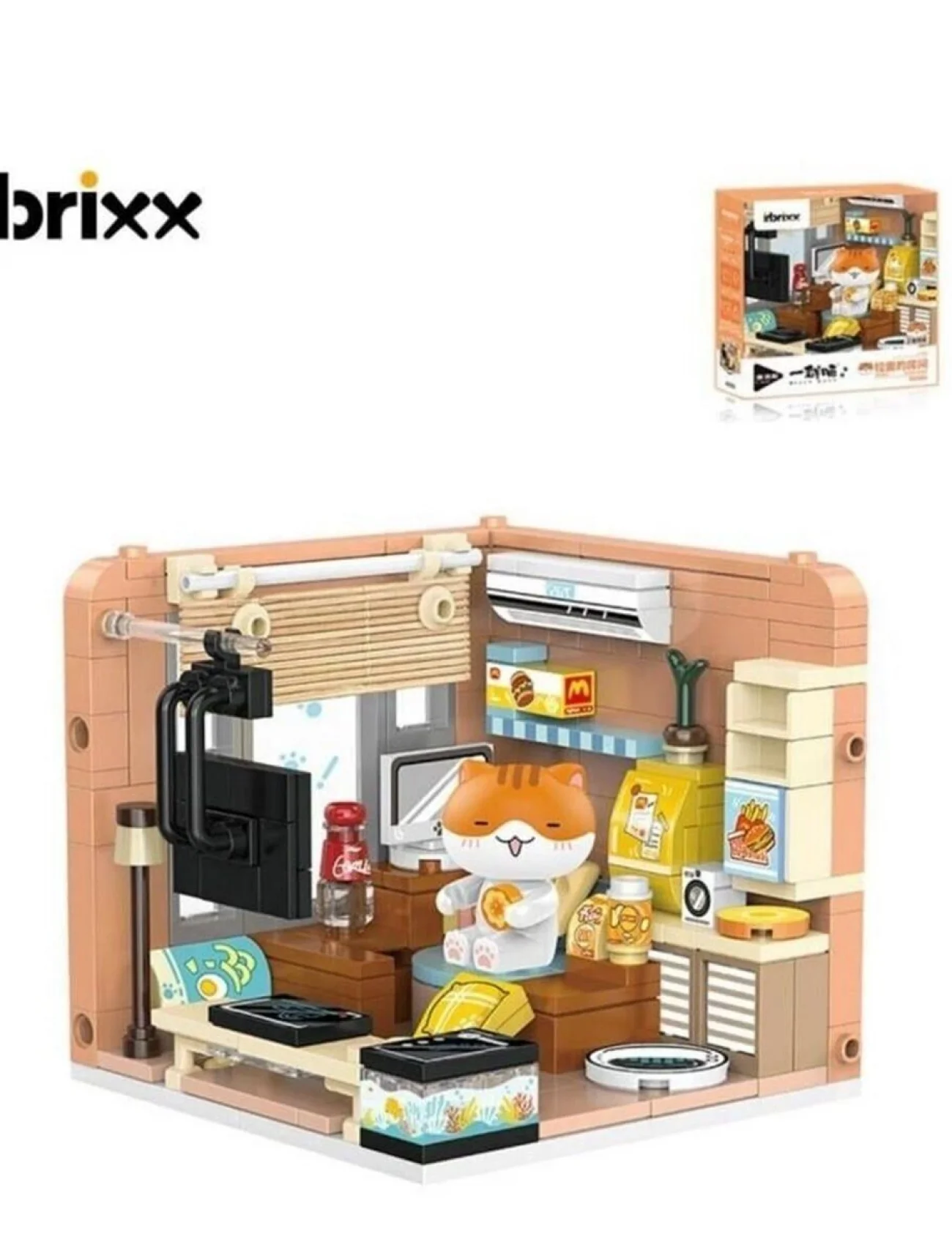 P885005 PANLOS KEDİ EVİ 263 PARÇA BLOCK OYUNCAK