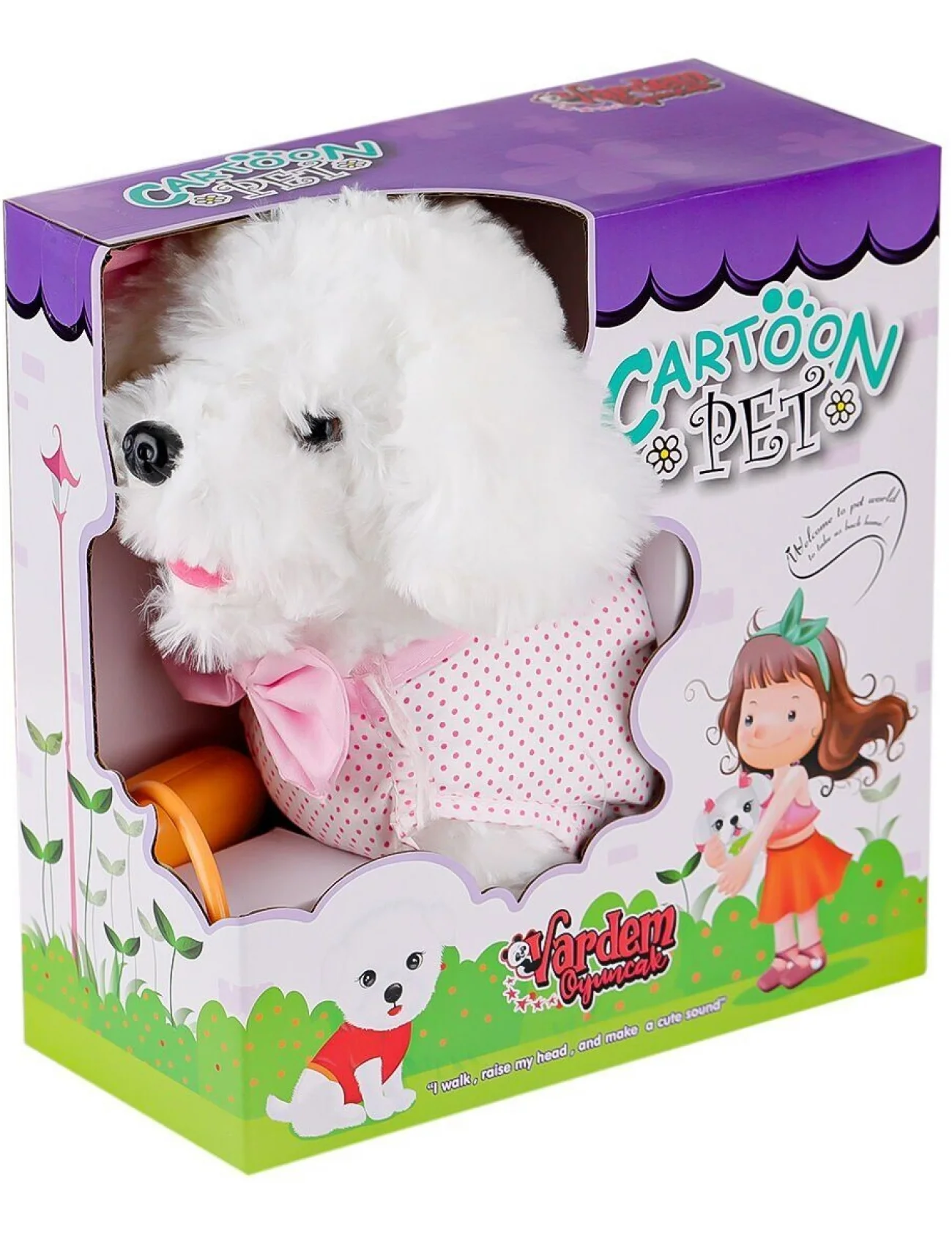 PFT-B025 Yürüyen Tasmalı Peluş Köpek