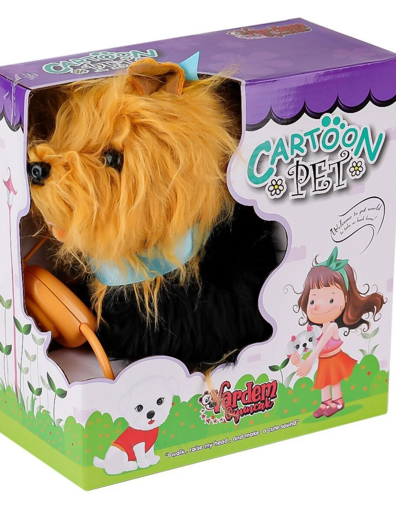 PFTB267 Yürüyen Tasmalı Peluş Köpek