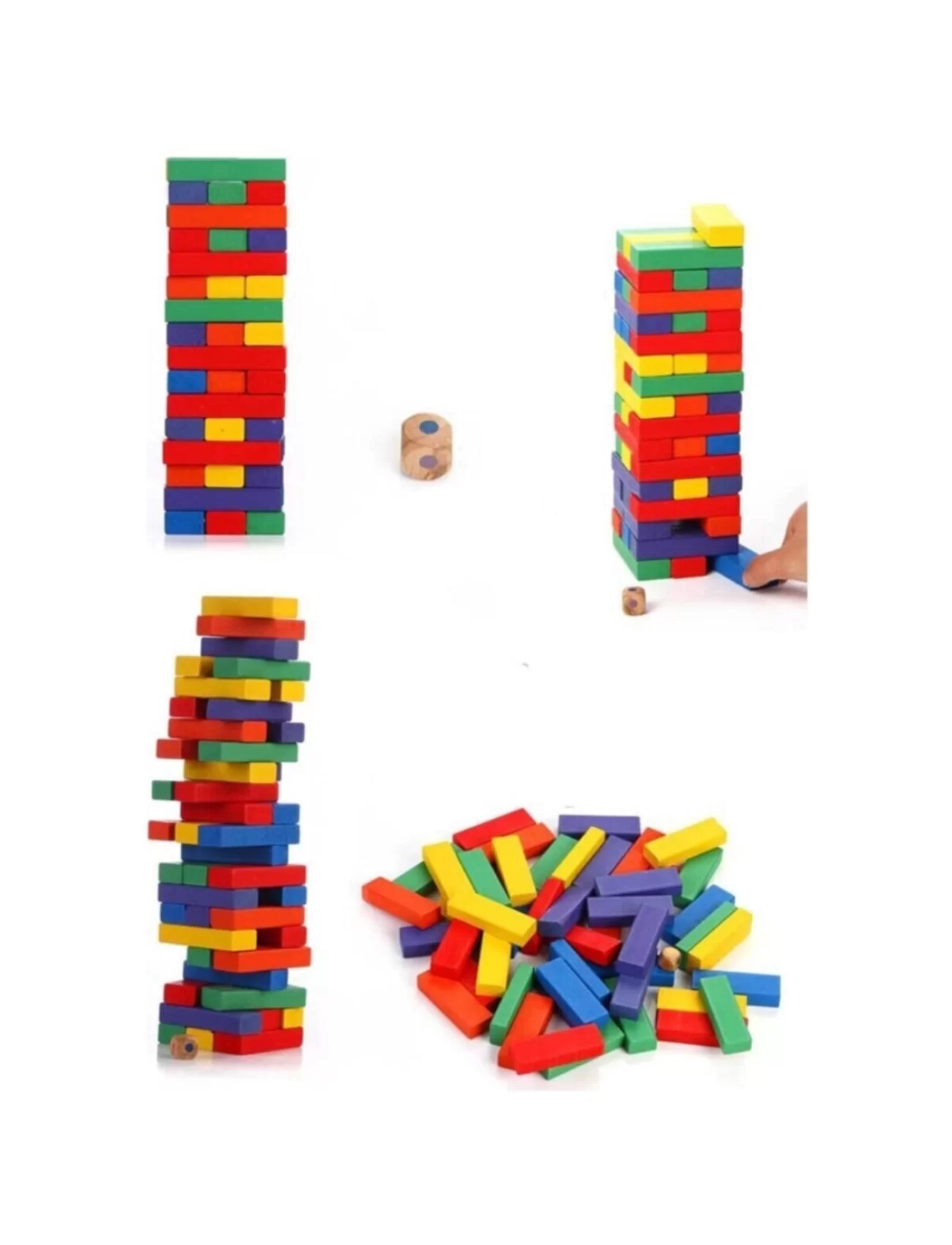 Playwood Ahşap Kutulu Denge Oyunu Renkli 310