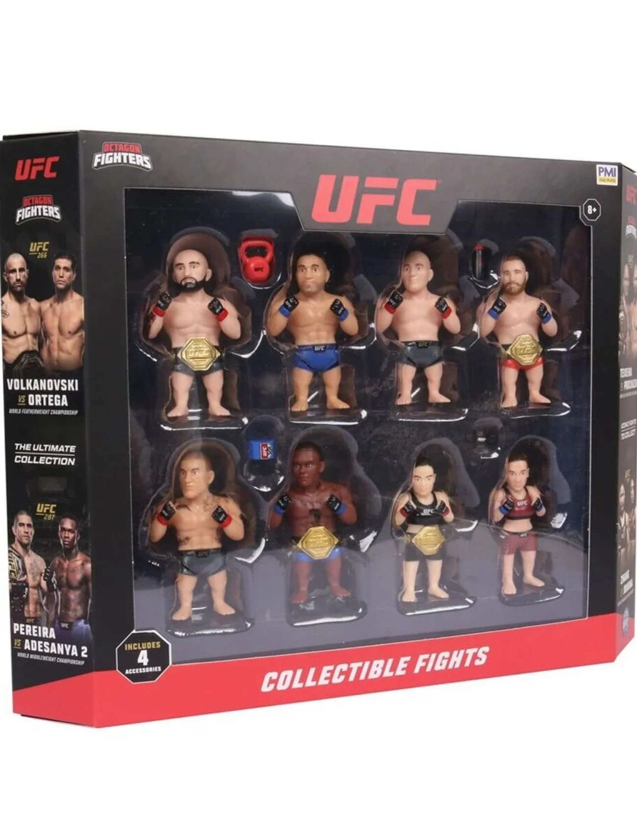 PMI/UFC2070 UFC Kafes Dövüşçüleri 8li Koleksiyon Figür Seti