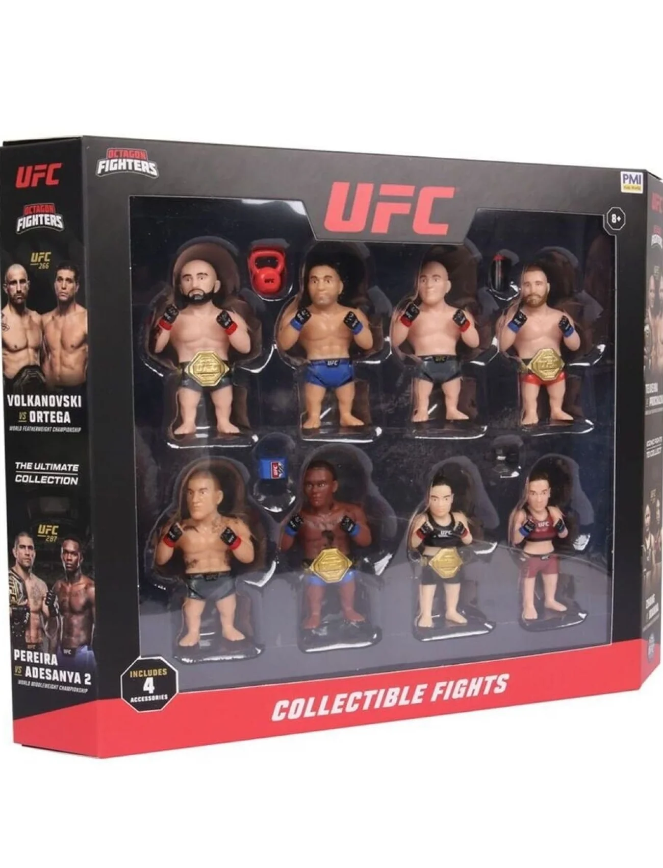 PMI/UFC2070 UFC Kafes Dövüşçüleri 8li Koleksiyon Figür Seti