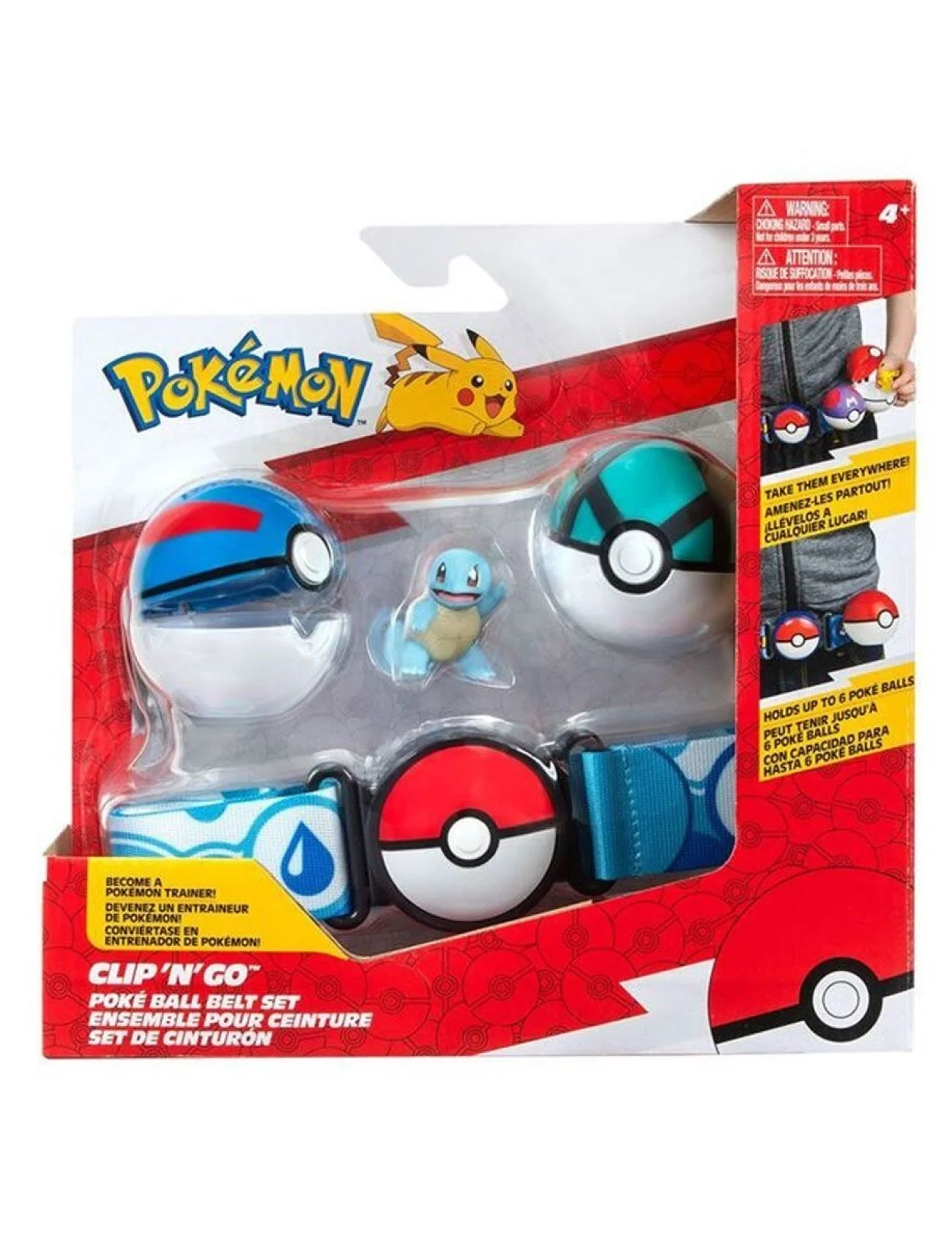 POK 95283-Q Pokemon Clip n Go Pokeball Kemer ve Figür Seti