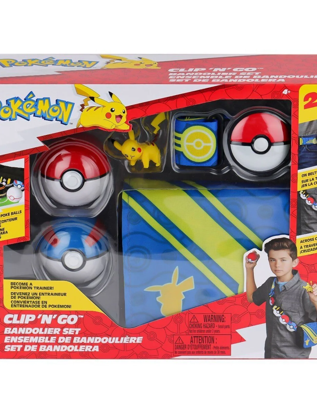 POK PKW3649 Pokemon Clip N Go Bandolier Büyük Set