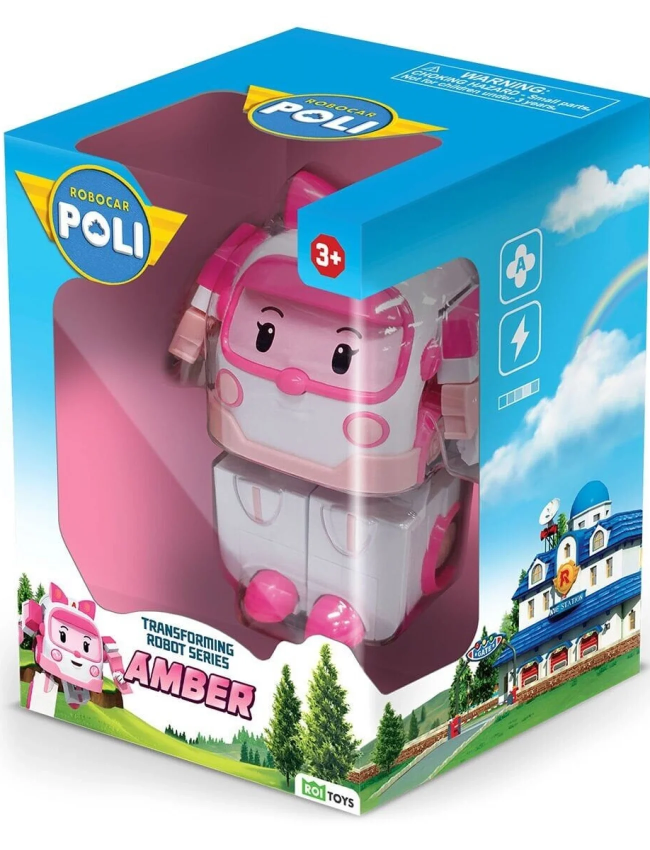 POLI MRT-0651 Robocar Transforming Robot Figür Amber -Necotoys