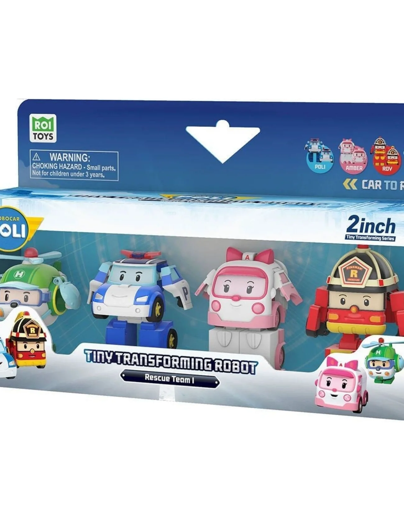 POLI MRT-674 Robocar Poli Mini Transforming Kasabanın Kurtarma Araçları 4lü Set