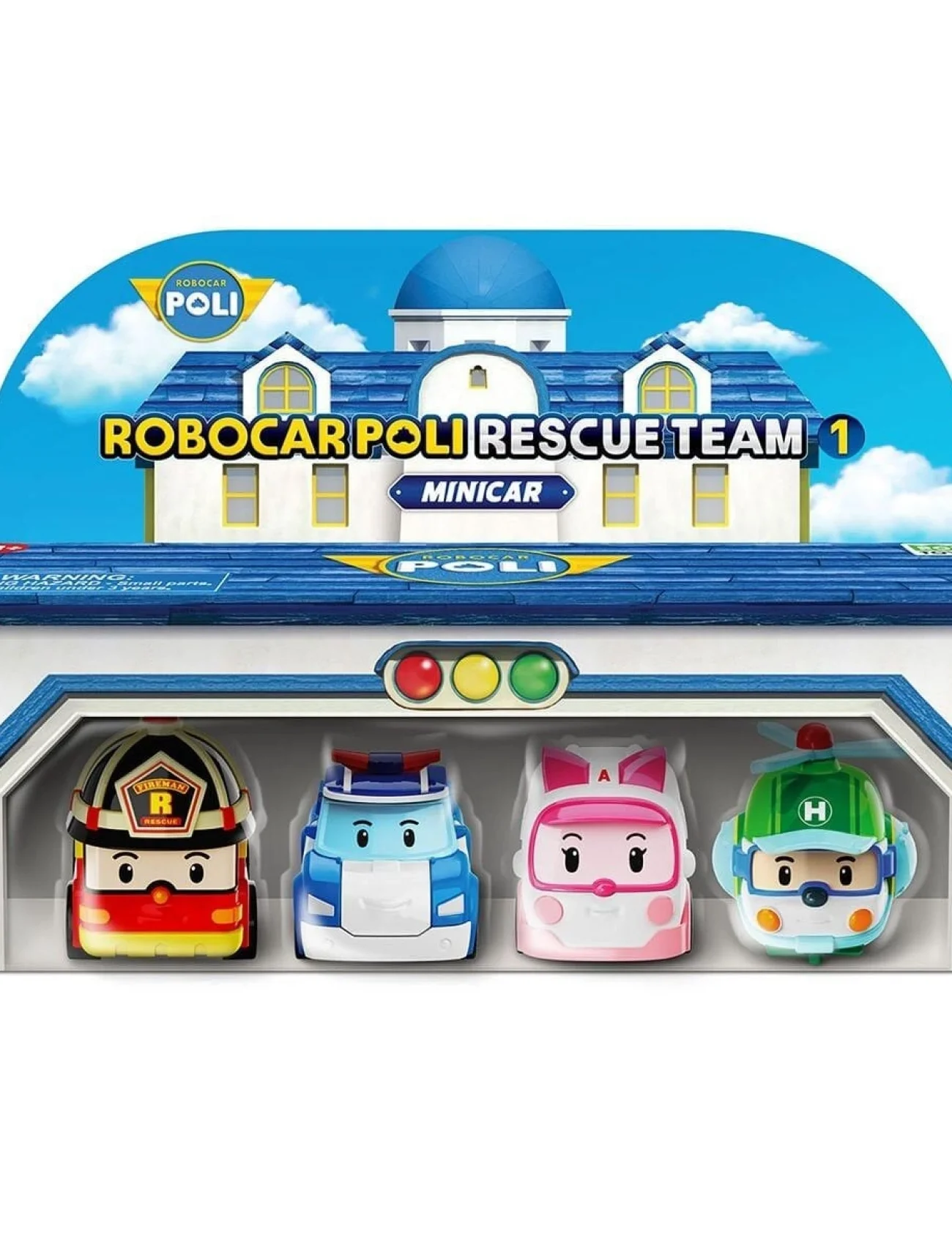 POLI MRT-760 Robocar Poli Mini Kasabanın Kurtarma Araçları 4lü Set