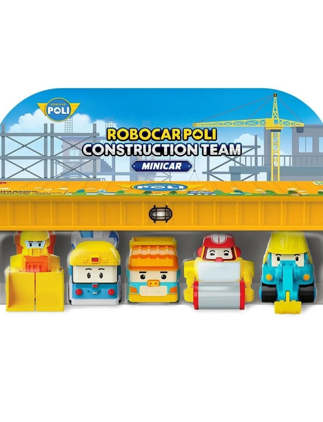 POLI MRT-761 Robocar Poli Mini İnşaat Araçları 5li Set
