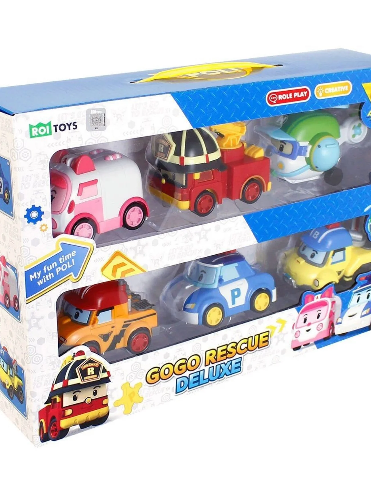 POLI ZR-914 Robocar Poli Gogo Rescue Deluxe 6 Lı Set -