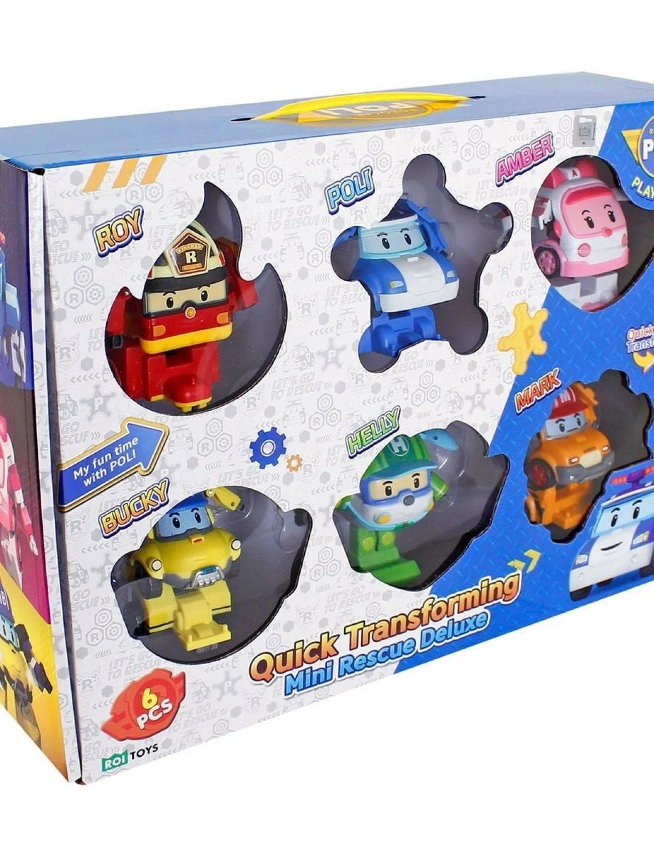 POLI ZR-915 Robocar Poli Quick Transforming Mini Rescue Deluxe Set