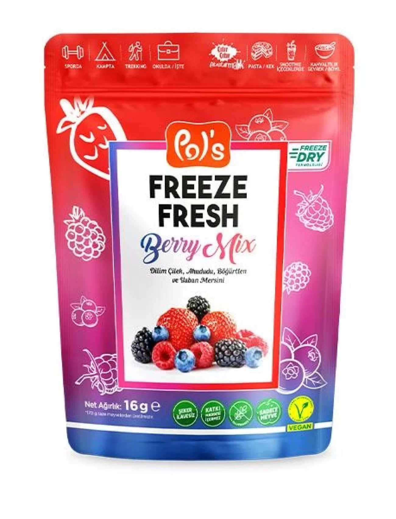 Pol’s Freeze Fresh Berry Mix 16 Gr