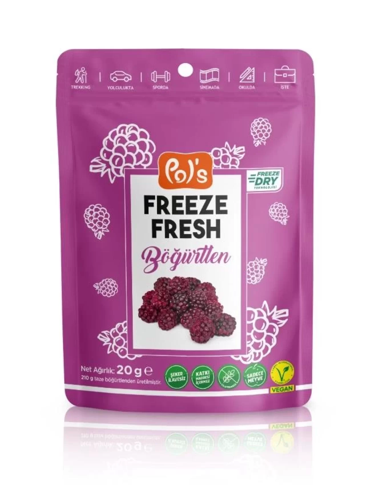 Pol’s Freeze Fresh Böğürtlen 20 Gr