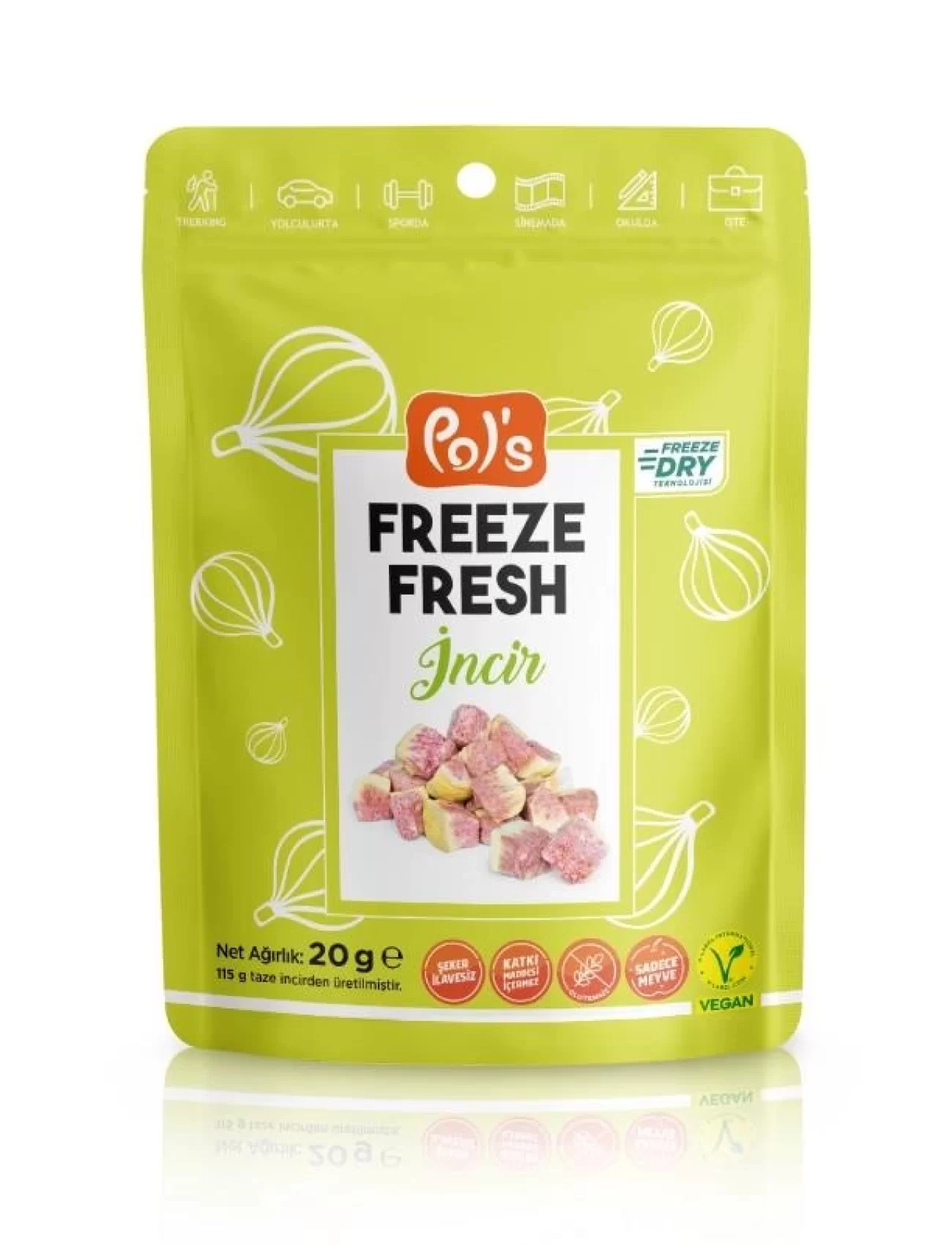 Pol’s Freeze Fresh Dondurularak Kurutulmuş İncir 20 G