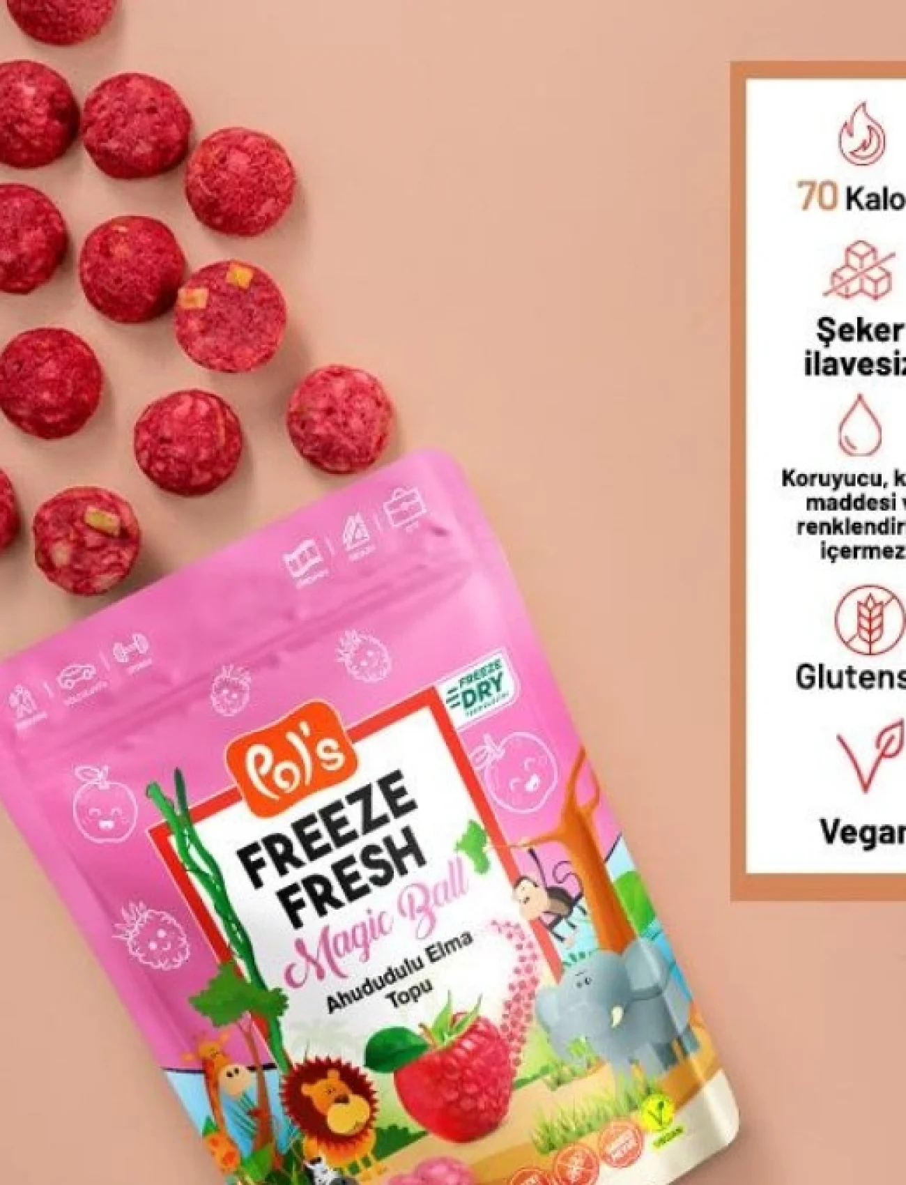 Pol’s Freeze Fresh Magic Ball Ahududulu Elma Topu 20 Gr