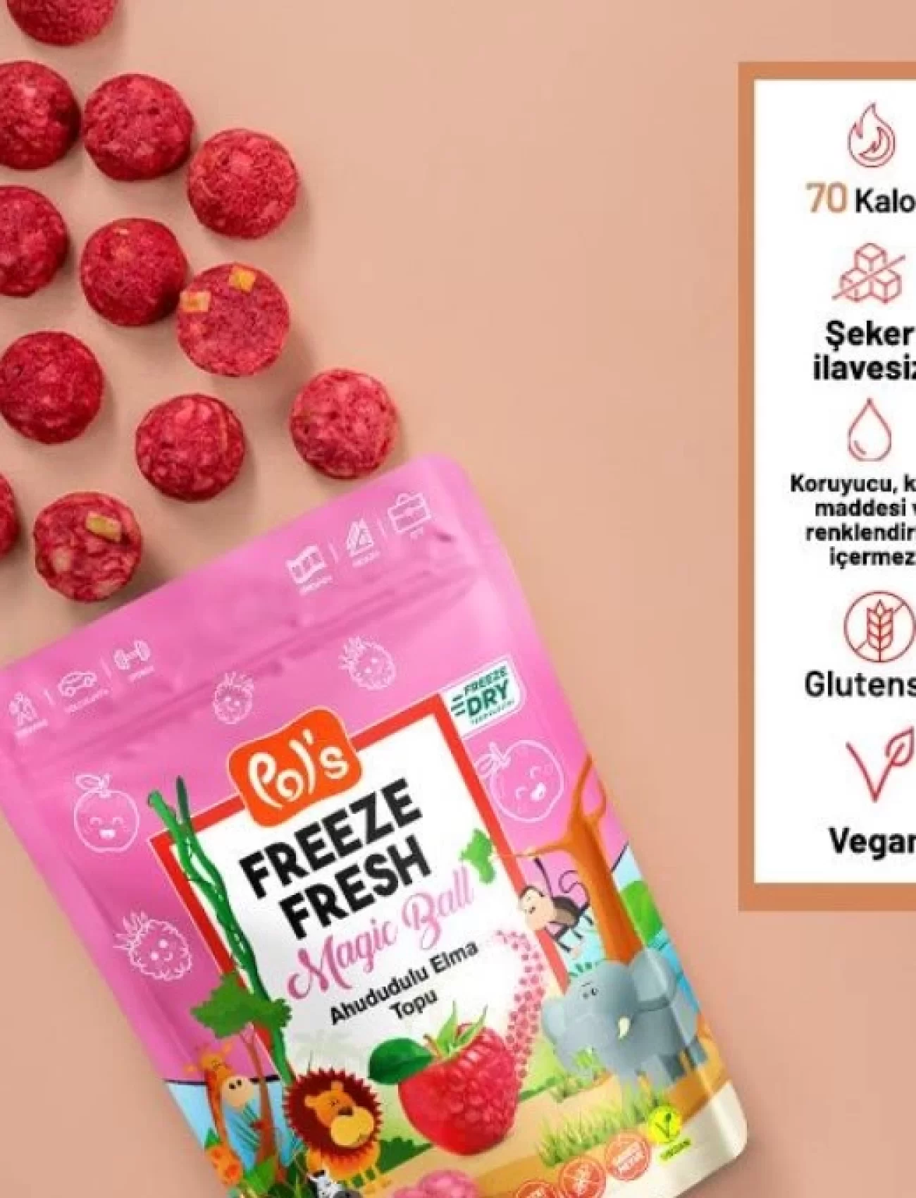 Pol’s Freeze Fresh Magic Ball Ahududulu Elma Topu 20 Gr